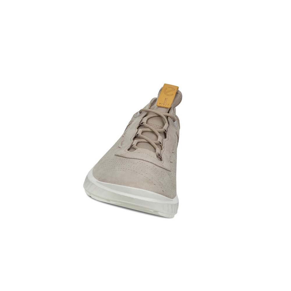 Men's Ecco St.1 Lite Sneakers Beige | USA 652AHK